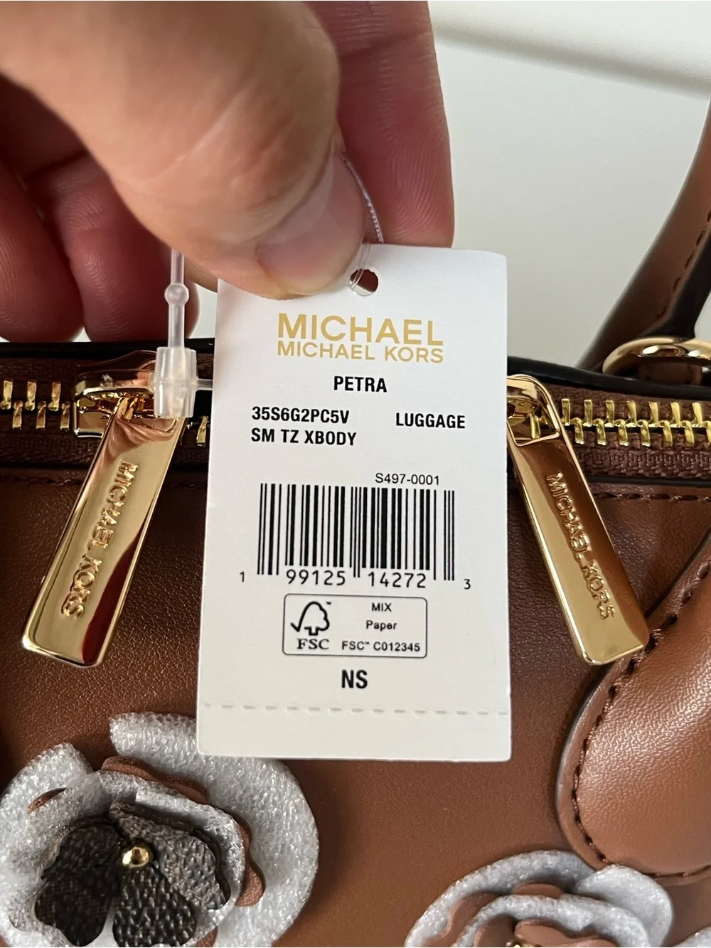 🌼Michael Kors Petra Small Floral Embellished Crossbody Bag